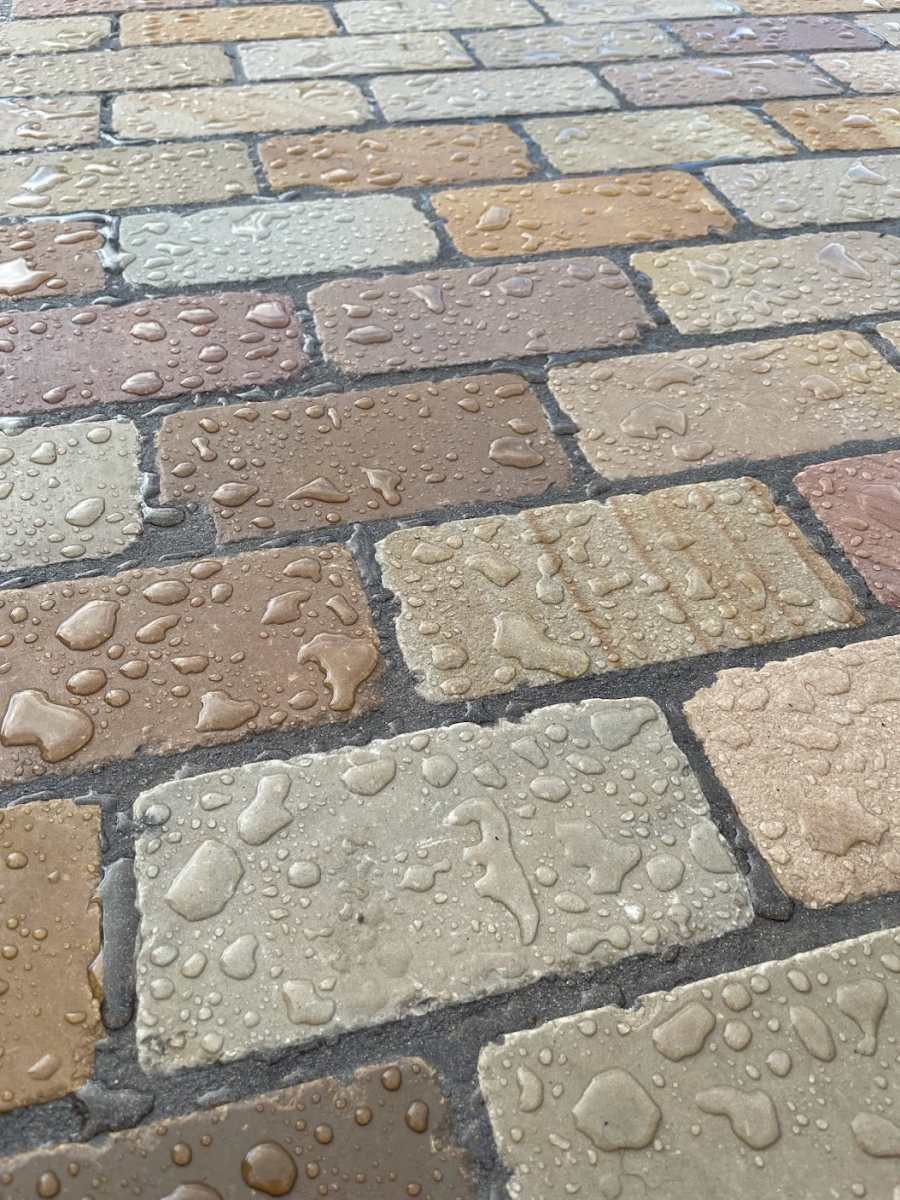 Sandstone sealer for patios and driveways.