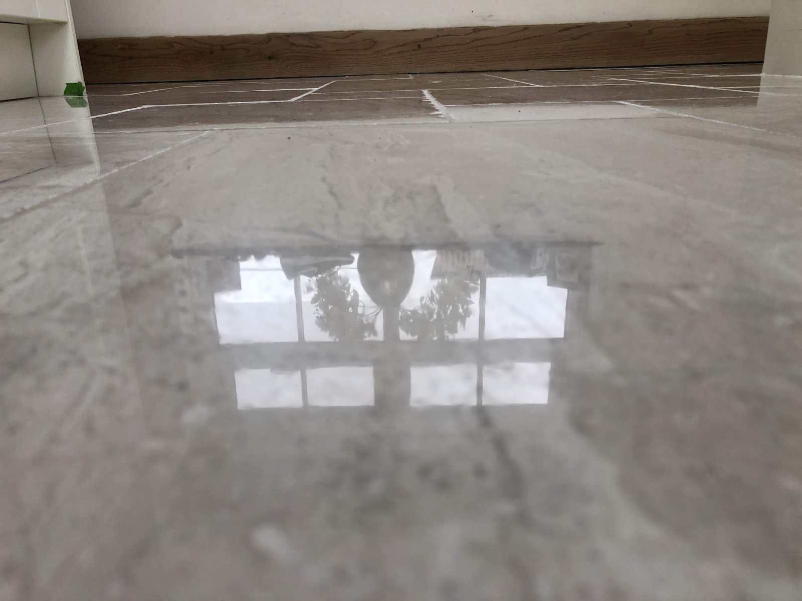 Marble floor cleaned with Marble Cleaning Products from HR Stone Guard
