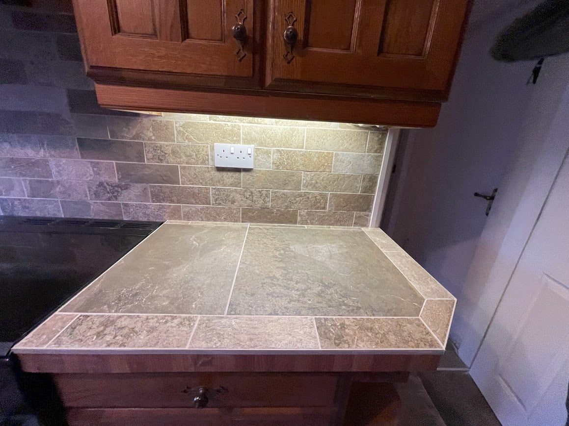 beautiful Spanish style tiling, kichen tiler near me in Manchester for all your tiling needs.